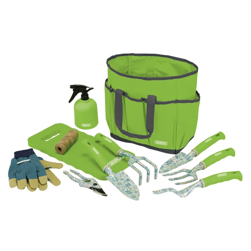 Draper Garden Tool Set With Floral Pattern (11 Piece) - GTS/11