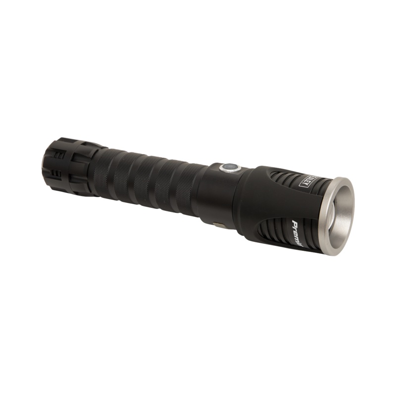 Aluminium Torch 10W SMD LED Adjustable Focus Rechargeable with USB Port - LED4492
