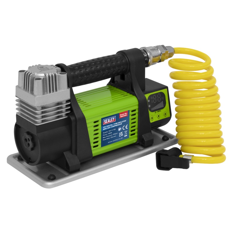 Digital Tyre Inflator/Mini Air Compressor 12V - MAC04D