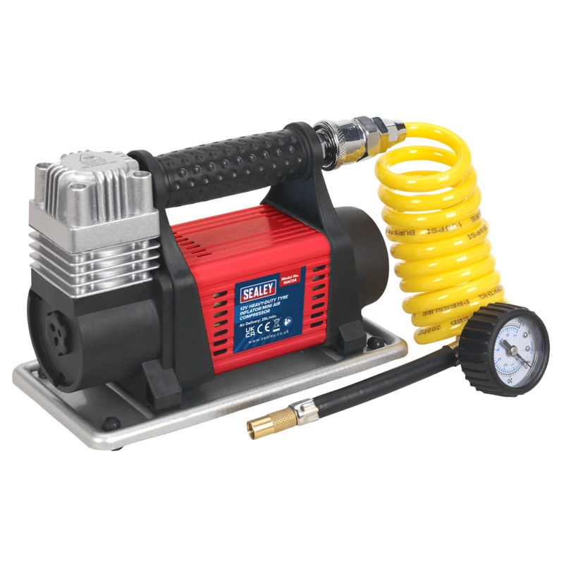Tyre Inflator/Mini Air Compressor 12V Heavy-Duty - MAC04