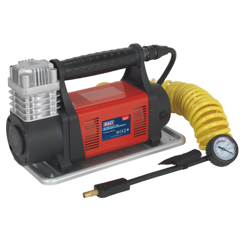Tyre Inflator/Mini Air Compressor 12V Heavy-Duty - MAC07