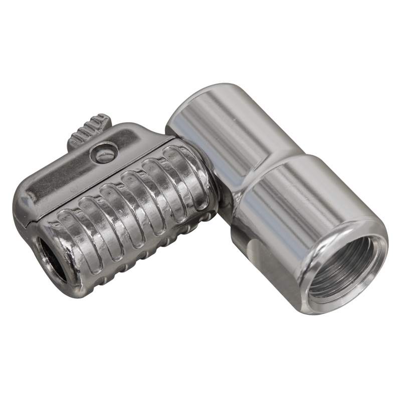 90 Angled Swivel Tyre Inflator Clip-On Connector 1/4"BSP(F) - PCL6A