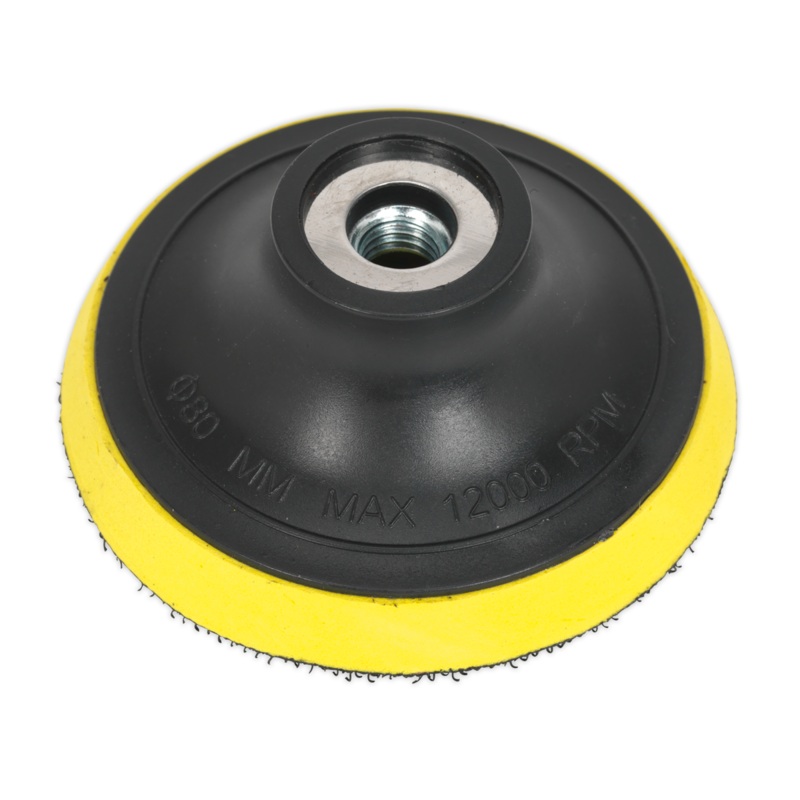 Hook-and-Loop Backing Pad 75mm M10 x 1.5mm - PTC75VM10