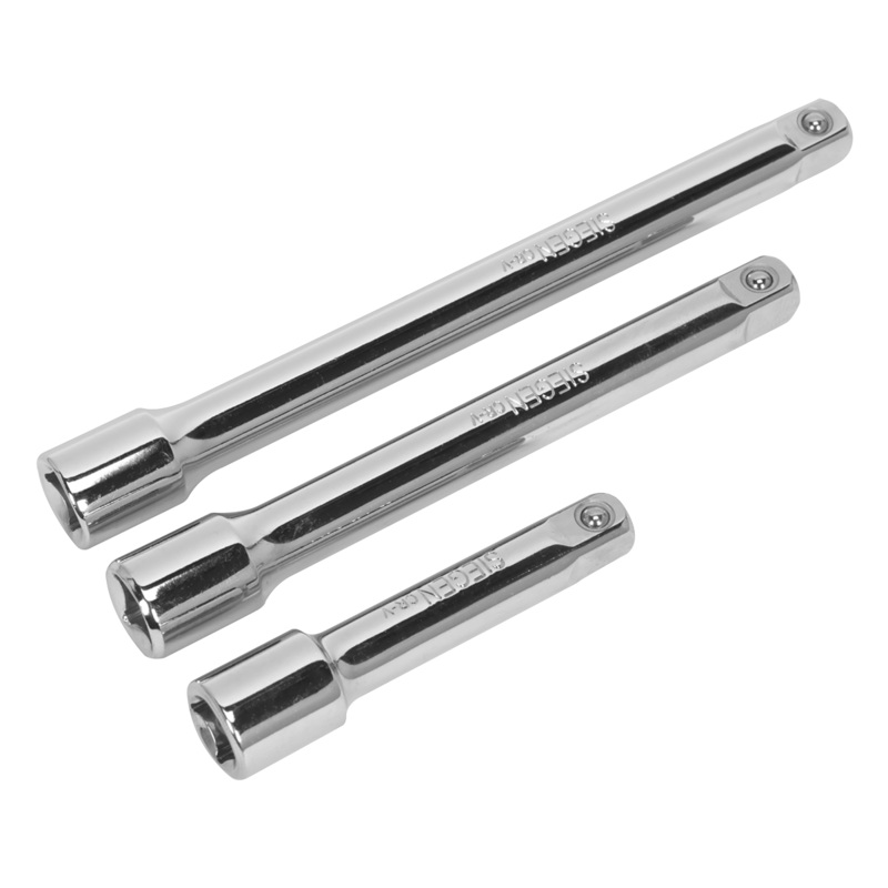 Extension Bar Set 3pc 3/8"Sq Drive - S0719