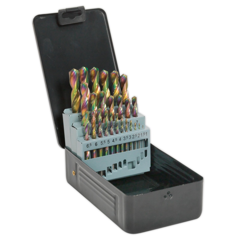 HSS Drill Bit Set 25pc Edge Ground - Metric DIN 338 - S0938