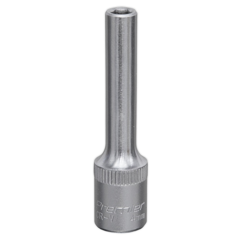WallDrive Socket 4mm Deep 1/4"Sq Drive - S1404D