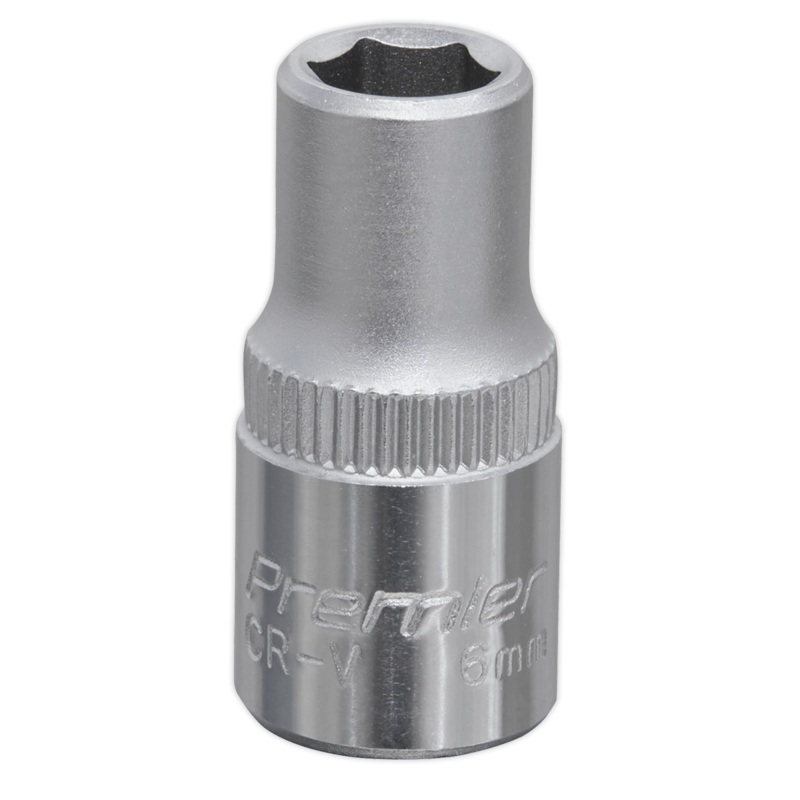 WallDrive Socket 6mm 1/4"Sq Drive - S1406