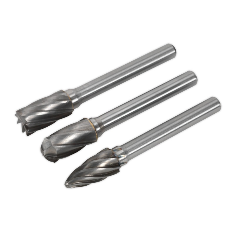 Tungsten Carbide Rotary Burr Set 3pc Ripper/Coarse - SDBCK3