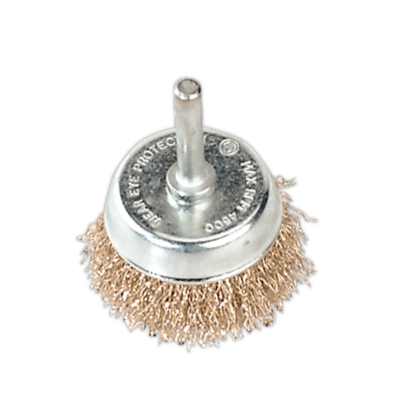 Wire Cup Brush 50mm with 6mm Shaft - SCB50