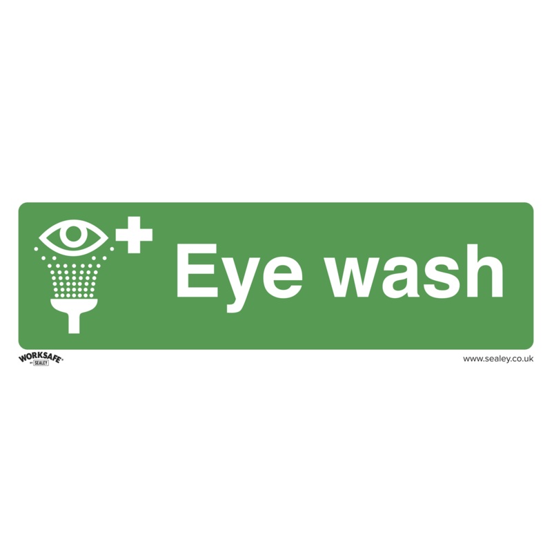 Safe Conditions Safety Sign - Eye Wash - Self-Adhesive Vinyl - SS58V1