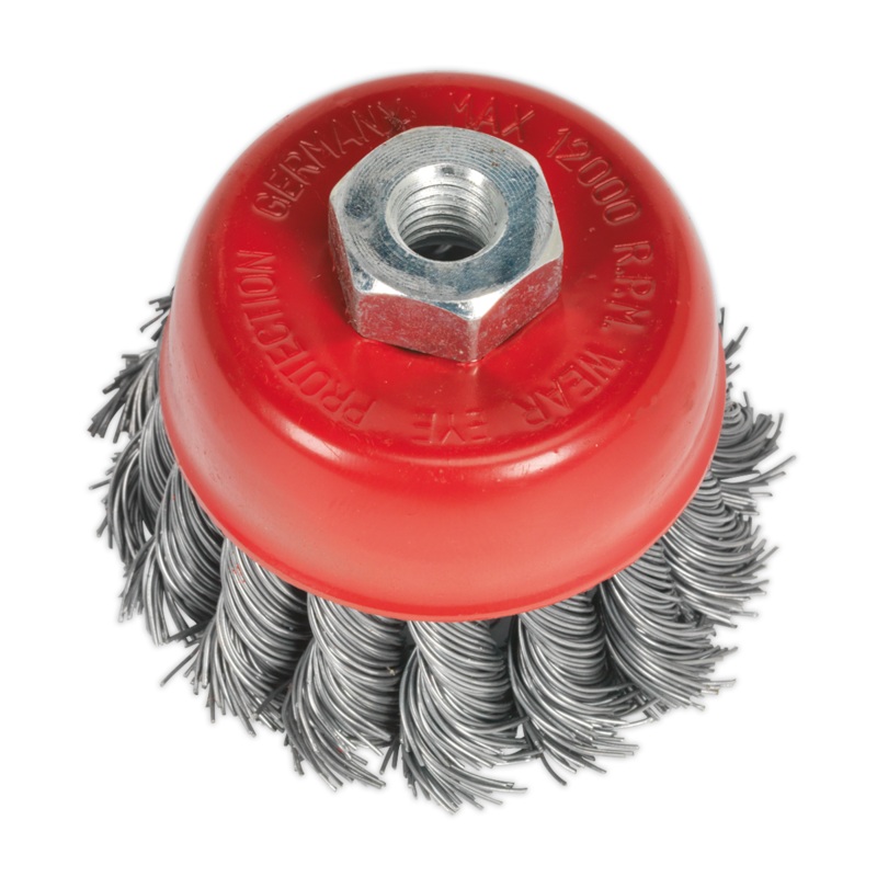 Twist Knot Wire Cup Brush 65mm M10 x 1.25mm - TKCB652